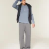 Relaxed Long-Sleeve Thermal Crew T-Shirt