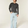 Relaxed Long-Sleeve Thermal Crew T-Shirt