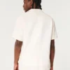 Relaxed Textured Short-Sleeve Shirt