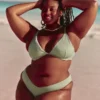 Ribbed High-Leg Cheekiest Bikini Bottom
