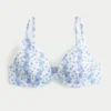 Ribbed Plunge Underwire Bikini Top