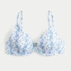 Ribbed Plunge Underwire Bikini Top