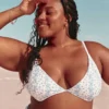 Ribbed Plunge Underwire Bikini Top