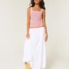 Ribbed Seamless Fabric Square-Neck Tank