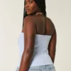 Ribbed Strapless Graphic Tube Top