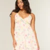 Rope Trim Babydoll Mini Dress