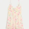 Rope Trim Babydoll Mini Dress