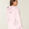 Rose Graphic Zip-Up Hoodie