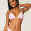 Ruffle Edge Triangle Bikini Top