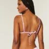 Ruffle Edge Triangle Bikini Top