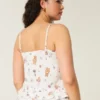 Ruffle Seersucker Sleep Tank