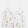Ruffle Seersucker Sleep Tank
