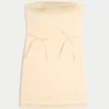 Satin Strapless Bow Bodycon Dress Satin Strapless Bow Bodycon Dress