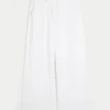 Seersucker Baggy Pull-On Pants
