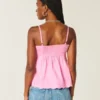 Shimmer Embroidered Babydoll Top Shimmer Embroidered Babydoll Top
