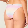 Shimmer High-Leg Cheeky Bikini Bottom