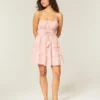 Shimmer Smocked Mini Dress Shimmer Smocked Mini Dress