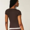 Short-Sleeve Y2K Henley