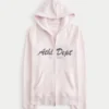 Slim Athletic Dept Graphic Zip-Up Hoodie