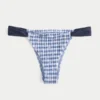 Smocked High-Leg Cheekiest Bikini Bottom