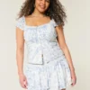 Smocked Tiered Mini Skort