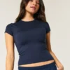 Soft Stretch Seamless Fabric Crew Baby Tee