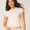 Soft Stretch Seamless Fabric Crew Baby Tee