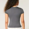 Soft Stretch Seamless Fabric Crew Baby Tee