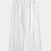 Sparkle Logo Graphic Wide-Leg Sweatpants