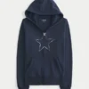 Star Graphic Zip-Up Hoodie