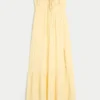 Strapless Braided Maxi Dress