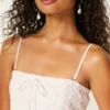 Strapless Crochet-Style Bodice Babydoll Mini Dress
