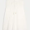 Strapless Crochet-Style Bodice Babydoll Mini Dress