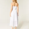 Strapless Embroidered Maxi Dress
