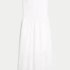 Strapless Embroidered Maxi Dress