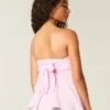 Strapless Handkerchief Hem Top