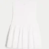 Strapless Smocked Bodice Mini Dress
