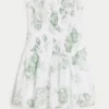 Strapless Smocked Bodice Mini Dress