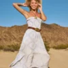 Strapless Smocked Maxi Dress