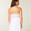 Strapless Smocked Mini Dress