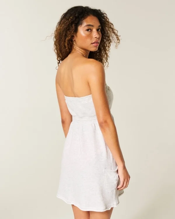 Strapless Terry Mini Dress Strapless Terry Mini Dress