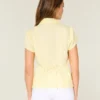 Stretch Poplin Embroidered Short-Sleeve Shirt