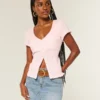 Stretch Poplin Textured Short-Sleeve Shirt