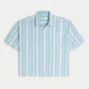 Super Boxy Short-Sleeve Oxford Shirt