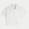 Super Boxy Short-Sleeve Oxford Shirt