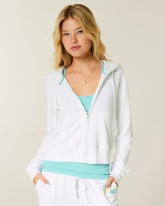 Terry Zip-Up Hoodie