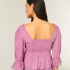 Three-Quarter Sleeve Babydoll Top