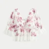Three-Quarter Sleeve Babydoll Top