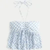 Tiered Halter Babydoll Top