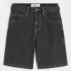 Tiger Graphic Baggy Denim Shorts